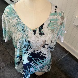 Women’s x XL blouse, Fashion Bug, multi color , cotton